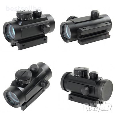 Бързомер оптически дигитален мерник прицел лазер за оръжие пушка 1x30, снимка 1