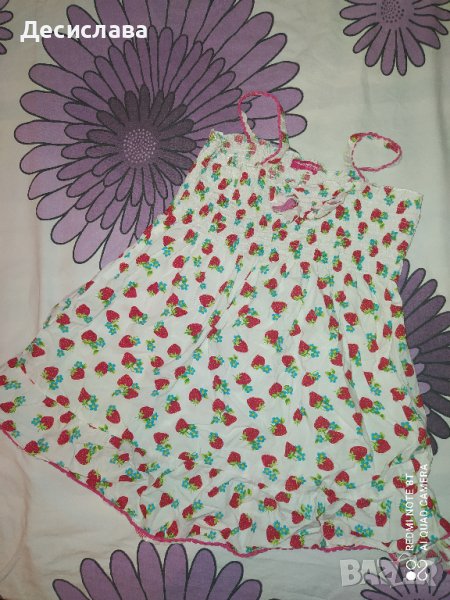 Лятна рокля ягодки р.104, снимка 1