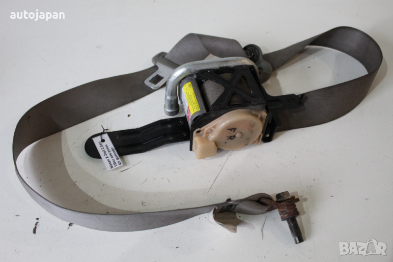 Преден десен предпазен колан Нисан х-трейл 2.2дци 136кс фейслифт 05г Nissan x-trail 2.2dci 136hp fac, снимка 1