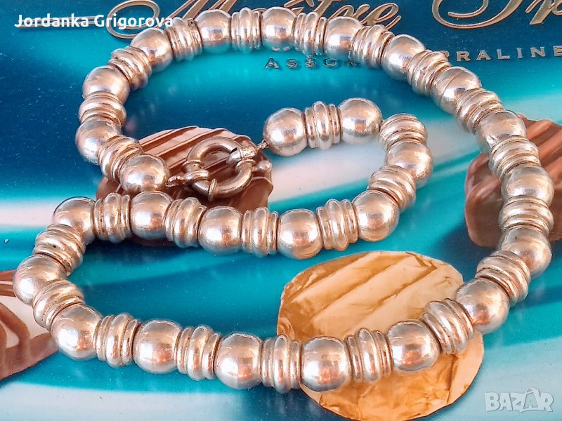 Масивено, сребърено колие, снимка 1