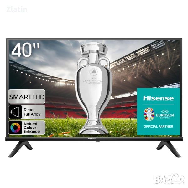 HISENSE 40A4K LED SMART TV, VIDAA, 40.0 ", 100.0 см , Full HD, снимка 1