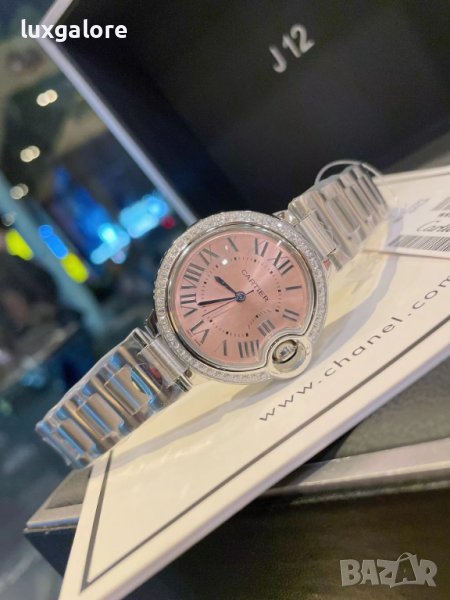 Дамски часовник Cartier Ballon Bleu De Cartier Pink с кварцов механизъм, снимка 1