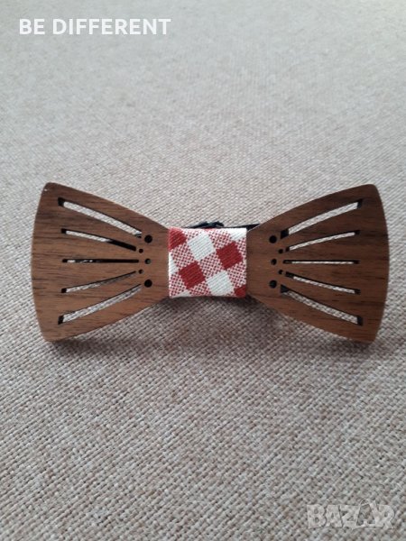 Мъжка дървена папийонка , снимка 1