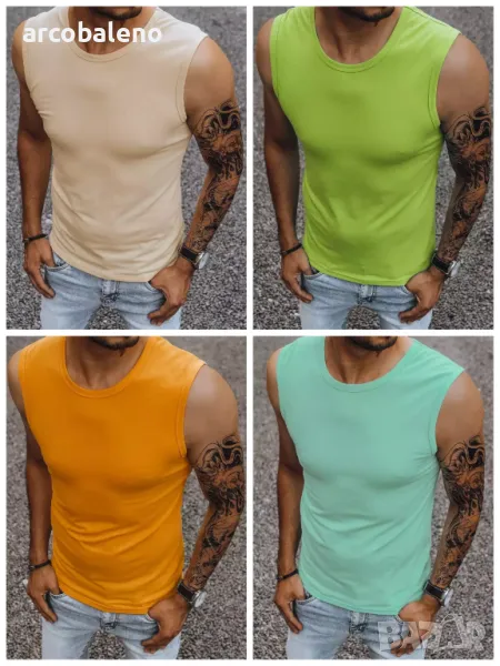 Мъжка тениска без ръкави, 4цвята , снимка 1