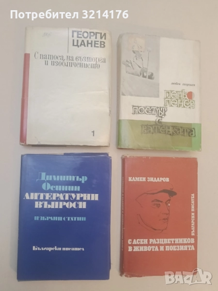 Страници от историята на българската литература в три тома. Том 1 - Георги Цанев, снимка 1
