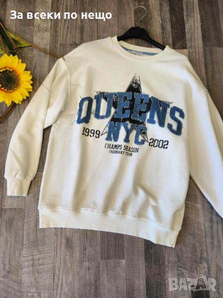 Дамска Бяла Блуза С Дълъг Ръкав Код I_179, снимка 1