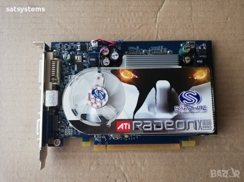 Видео карта ATi Radeon Sapphire X1600 Pro 128MB GDDR3 128bit PCI-E, снимка 1