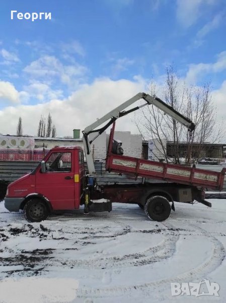 Ивеко самосвал с кран, снимка 1