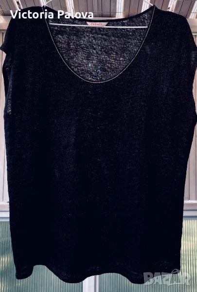 Ленена тениска/топ CAMAÏEU Франция, снимка 1