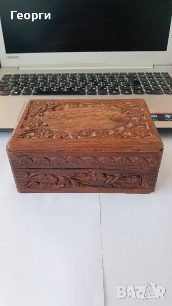 Антикварна дървена кутийка , снимка 1