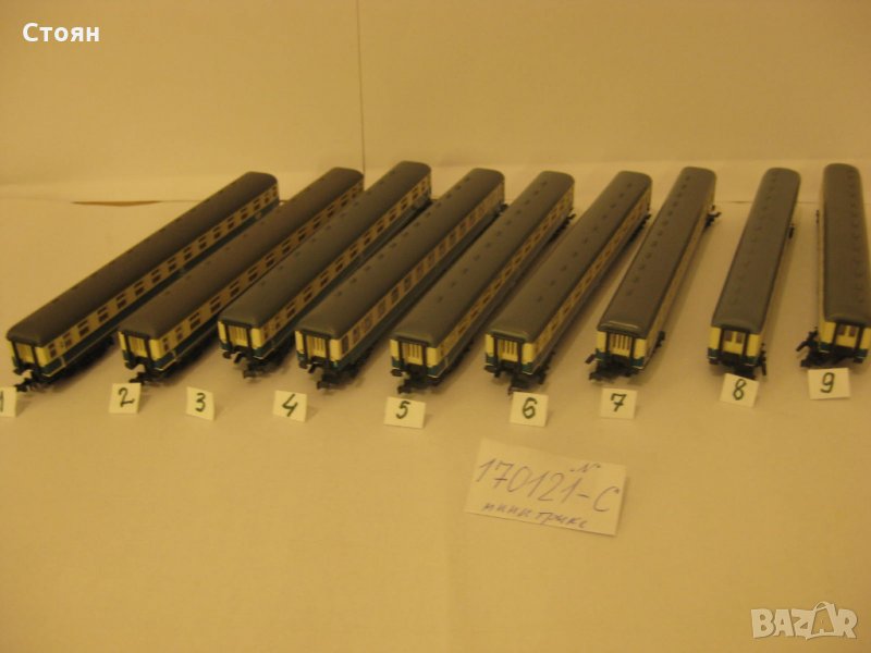 Вагони Минитрикс/трикс и Флайшман 170121 - С машаб 1:160 N, снимка 1