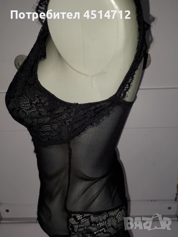 Марково боди с ластична мрежа и дантела, снимка 2 - Бельо - 50812951