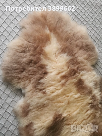 Килим от естествена овча кожа, снимка 3 - Килими - 51891179