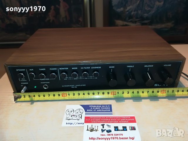 sony ta-70 stereo ampli-made in japan, снимка 6 - Ресийвъри, усилватели, смесителни пултове - 29100143