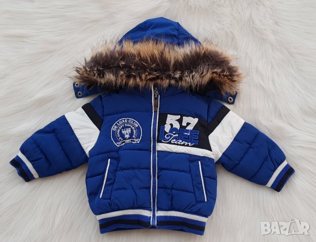 Бебешко зимно яке с пух на качулката 0-3 месеца, снимка 14 - Бебешки якета и елеци - 42392105