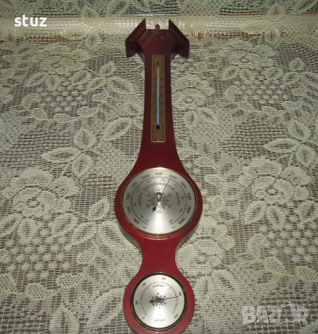 Троен уред за стена, барометър, влагомер и термометър 