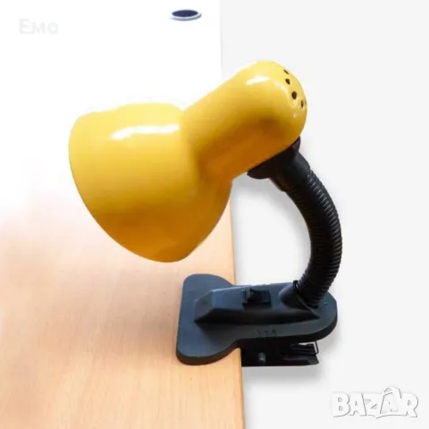 Настолна лампа със щипка с цветове за всеки стил - Кага, Е27, снимка 9 - Настолни лампи - 48615738