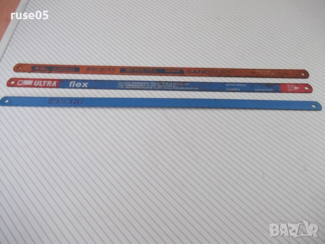 Лот от 3 бр. листа за ръчна ножовка, снимка 4 - Други инструменти - 51670998