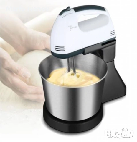 Миксер с купа от неръждаема стомана – 250 W, 2L, 7 скорости, снимка 2 - Миксери - 53207543