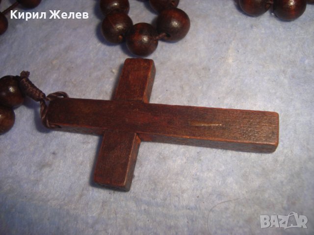 ДЪРВЕНА МОЛИТВЕНА БРОЕНИЦА - ОГЪРЛИЦА с ДЪРВЕНО КРЪСТЧЕ МНОГО КРАСИВА РЪЧНА АРТ ИЗРАБОТКА 27488, снимка 12 - Други ценни предмети - 36975042