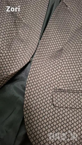 СУПЕРСТИЛНО и ЕЛЕГАНТНО сако в черно-бордо шарки, снимка 7 - Сака - 48697960