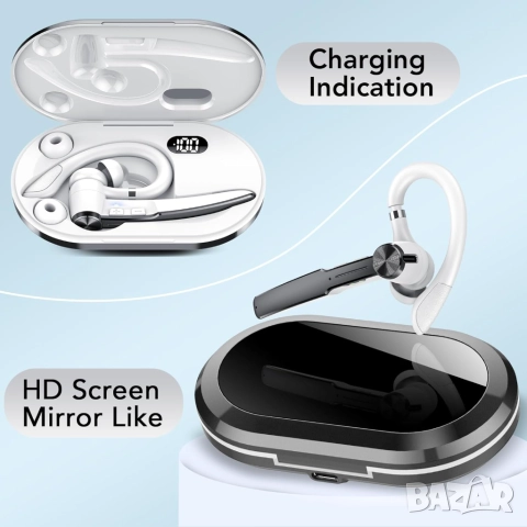 НОВА Bluetooth 5.3 Слушалка за шофиране (хендсфри) - Q19, 110 часа, двойна връзка, водоустойчива, снимка 10 - Слушалки, hands-free - 52914767