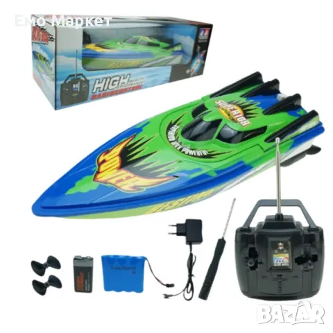 Детска високоскоростна лодка с дистанционно управление, снимка 3 - Електрически играчки - 50355534