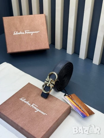 колани от естествена кожа в кутия Salvatore Ferragamo , снимка 6 - Колани - 50588641