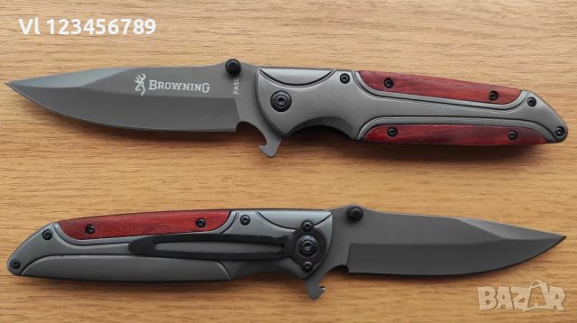 Browning FA50 - Сгъваем автоматичен нож 102х228 мм, снимка 5 - Ножове - 37303966