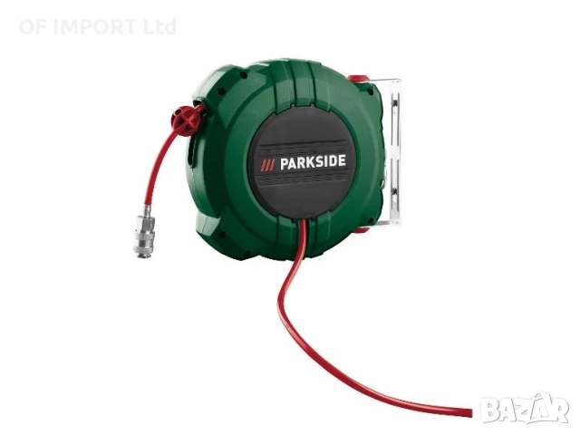 Пневматична Макара с Маркуч за Компресор с Автоматично Прибиране PARKSIDE PDST 5 B2, снимка 3 - Компресори - 51742584
