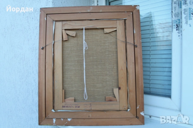 Стара картина масло върху платно, снимка 13 - Картини - 53113494