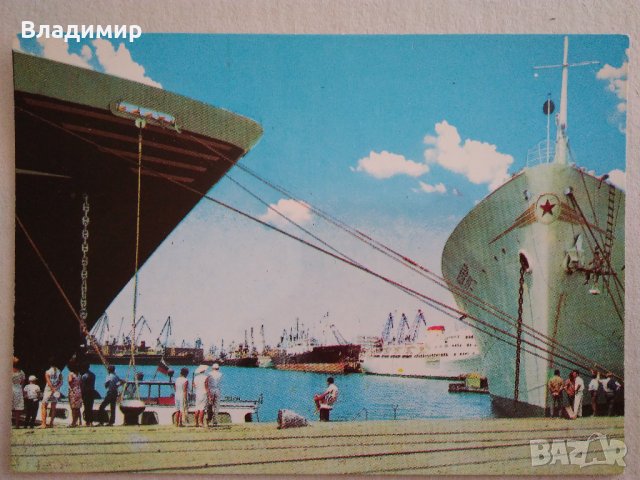 Стари картички от пристанищата на гр.Варна и гр.Русе, снимка 2 - Колекции - 31552378