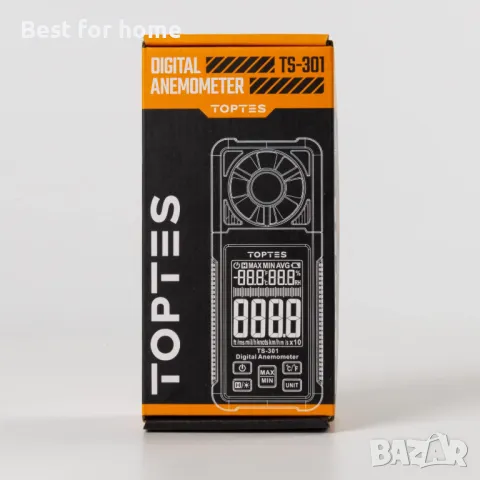 Анемометър- измервател на скоростта на вятъра с дисплей  TOPTES, снимка 3 - Друга електроника - 50022175