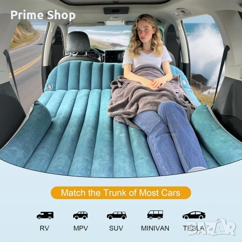 Двустранен надуваем авто матрак Ciremiv за SUV и къмпинг + 12V помпа, снимка 8 - Надуваеми легла - 54240989