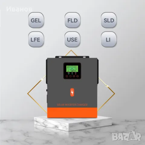 Пълна соларна система за вила 3200 вата 220волта. lifepo4 Акумулатор,7 панела.Инвертор 3в1., снимка 2 - Друга електроника - 37687991