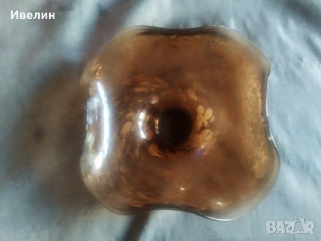 стъклена купа,фруктиера арт деко, снимка 2 - Антикварни и старинни предмети - 30461894