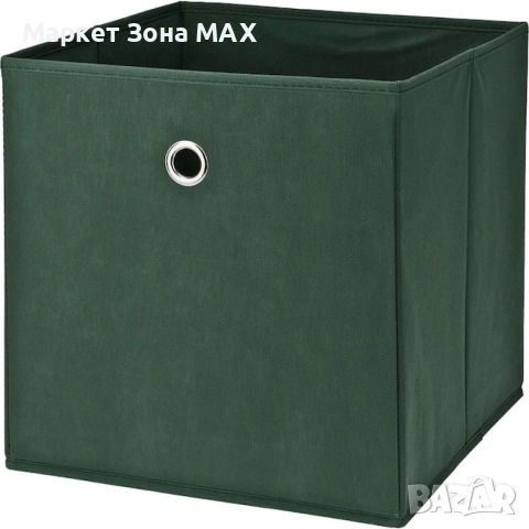 Комплект от 2 текстилни сгъваеми кутии за съхранение с капак, снимка 2 - Други стоки за дома - 52967867