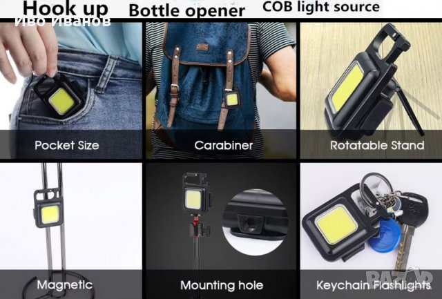 Мини лед лампа фенерче, снимка 7 - Друга електроника - 39513688