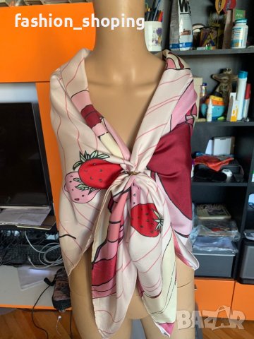 Голям копринен шал ( десен женски лица), снимка 7 - Шалове - 40223699