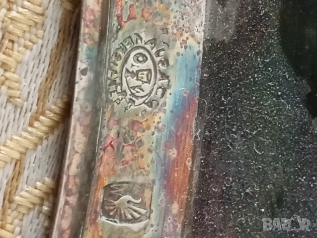 Винтидж посребрен поднос,табла, снимка 7 - Други ценни предмети - 54278875