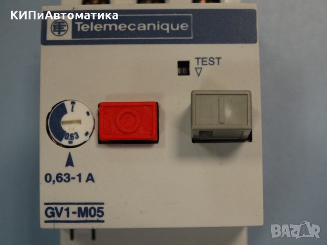 моторна защита Telemecanique GV1-M05 0.63-1 A, снимка 4 - Резервни части за машини - 34452291