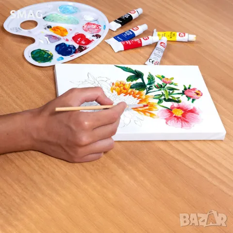 Комплект за рисуване природа Работилница за рисуване Акрилни бои S_1214240, снимка 5 - Рисуване и оцветяване - 49261911