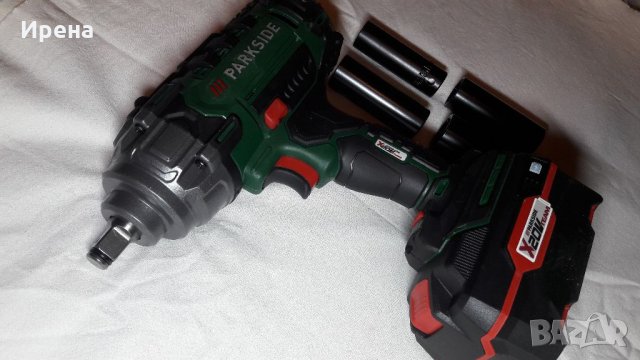 Гайковерт 400нм импакт пълен комплект Парксайд, Parkside, Винтоверт, Лидл, Lidl, снимка 5 - Винтоверти - 35026265