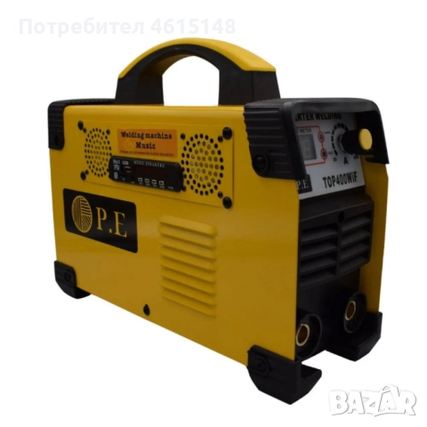 Инверторен електрожен P.E TOP400WiF (MMA-400) – 400A, с радио, Bluetooth и USB, снимка 8 - Други инструменти - 51964762