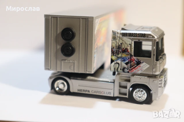 HERPA H0 1/87 RENAULT MAGNUM ВЛЕКАЧ КАМИОН МОДЕЛ ТИР, снимка 6 - Колекции - 50749849
