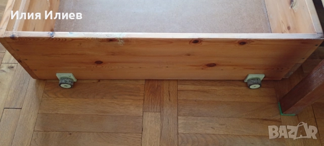 Дървено легло + дъвен шкаф + матрак - комплект, снимка 5 - Спални и легла - 51454818