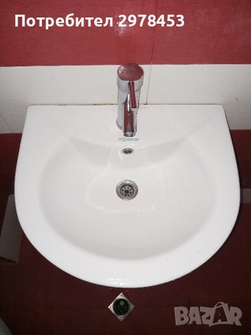Мивка с крак и смесител Inter Ceramic, снимка 2 - Мивки - 52010230