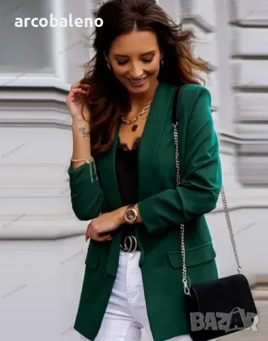 Дамско ежедневно вталено сако, 6цвята , снимка 4 - Сака - 48539296