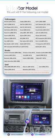 Multimedia 9-inch Vw,Golf, Seat, Skoda Android12 , снимка 6 - Навигация за кола - 39662846