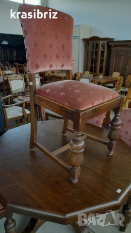 Масивни столове с плюш и капси внос Германия-ОБЯВЕНАТА ЦЕНА Е ЗА БРОЙ!, снимка 10 - Столове - 37143005